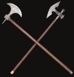 A BULLOVA AXE AND A BATTLEAXE, NORTHERN INDIA….jpeg