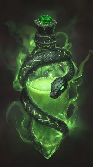 Serpent’s Venom Potion Bottle – Witch Potion Bottles Drawing Art.jpg