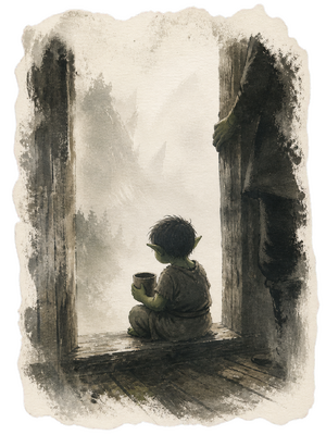 Urgaz: Garr as a child at the refuge